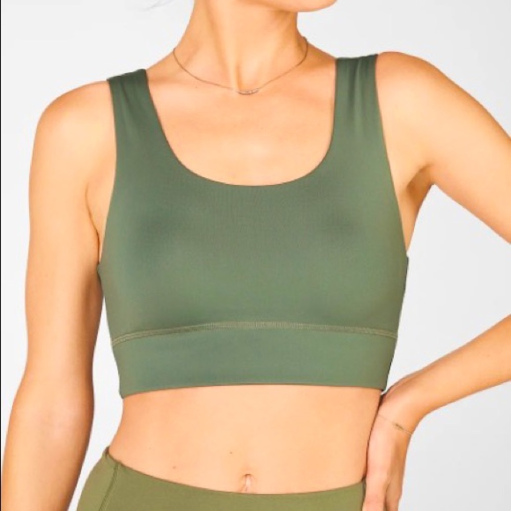 Fabletics Green Sports Bra